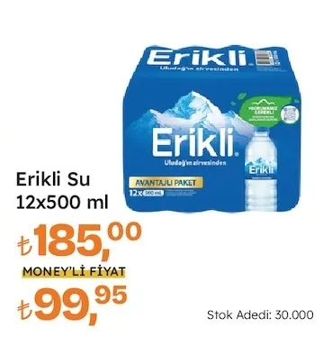 Erikli Su 12X500 Ml