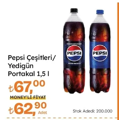 Pepsi Çeşitleri/Yediğin Portakal 1,5 L
