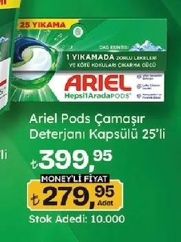 Ariel Pods Çamaşır Deterjanı Kapsülü 25'Li