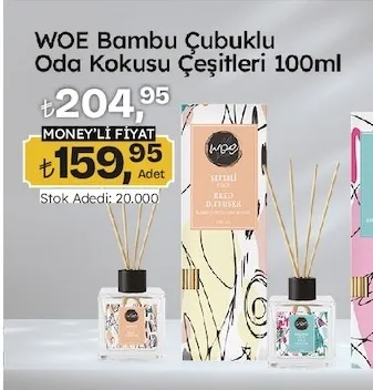Woe Bambu Çubuklu Oda Kokusu Çeşitleri 100Ml