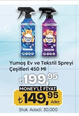 Yumoş Ev Ve Tekstil Spreyi Çeşitleri 450 Ml