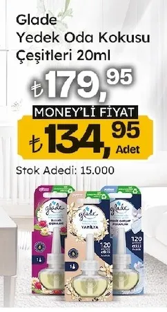 Glade Yedek Oda Kokusu Çeşitleri 20Ml