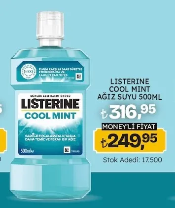 Listerine Cool Mint Ağiz Suyu 500Ml