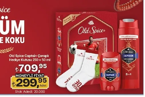 Old Spice Captain Çoraplı Hediye Kutusu 250 + 50 Ml