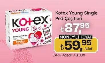 Kotex Young Single Ped Çeşitleri