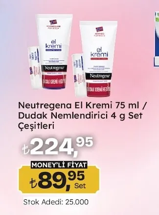 Neutrogena El Kremi 75 Ml / Dudak Nemlendirici 4 G Set Çeşitleri