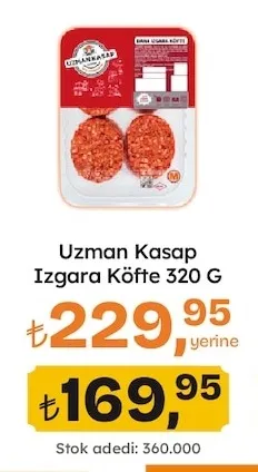 Uzman Kasap Izgara Köfte 320 G