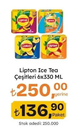 Lipton Ice Tea Çeşitleri 6X330 Ml