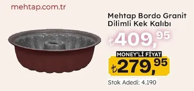 Mehtap Bordo Granit Dilimli Kek Kalıbı
