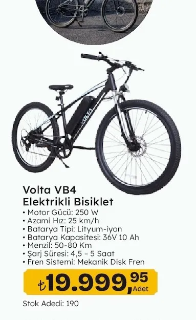 Volta Vb4 Elektrikli Bisiklet