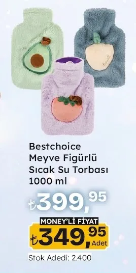 Bestchoice Meyve Figürlü Sıcak Su Torbası 1000 Ml