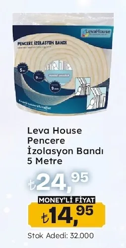 Leva House Pencere İzolasyon Bandı 5 Metre