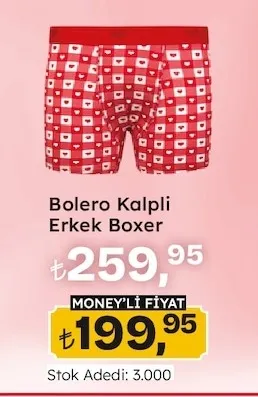 Bolero Kalpli Erkek Boxer
