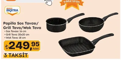 Papilla Sos Tavası/ Grill Tava/Wok Tava