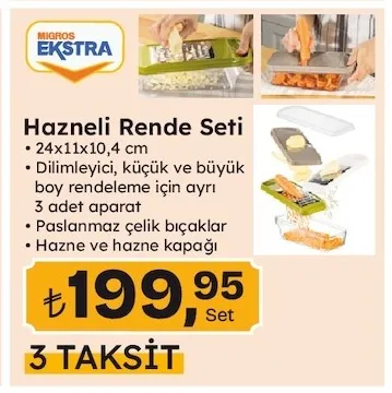 Hazneli Rende Seti 24X11X10,4 Cm