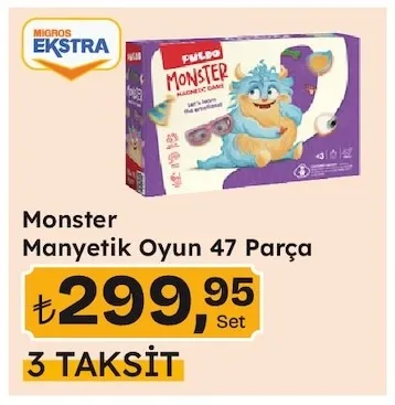 Monster Manyetik Oyun 47 Parça