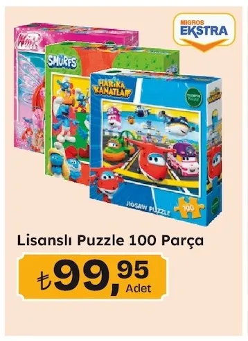 Lisanslı Puzzle 100 Parça