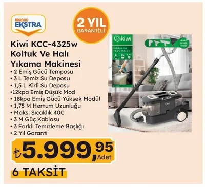 Kiwi Kcc-4325W Koltuk Ve Halı Yıkama Makinesi