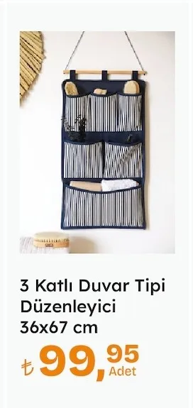 3 Katlı Duvar Tipi Düzenleyici 36X67 Cm