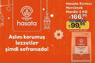 Hasata Kırmızı Mercimek Mardin 1 Kg