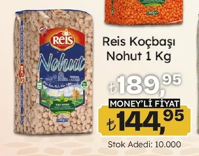Reis Koçbaşı Nohut 1 Kg