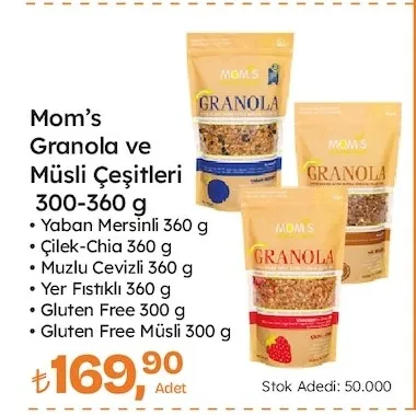 Mom'S Granola Ve Müsli Çeşitleri 300-360 G
