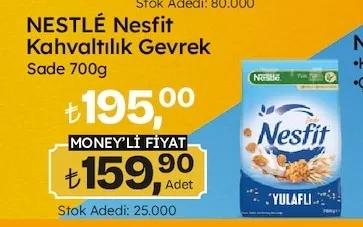 Nestlé Nesfit Kahvaltılık Gevrek Sade 700G