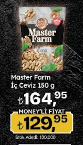 Master Farm İç Ceviz 150 G