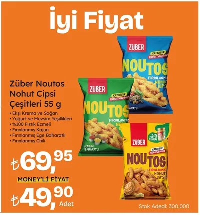 Züber Noutos Nohut Cipsi Çeşitleri 55 G