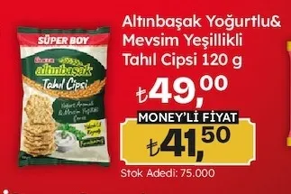 Altınbaşak Yoğurtlu&Mevsim Yeşillikli Tahıl Cipsi 120 G