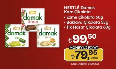 Nestlé Damak Kare Çikolata
