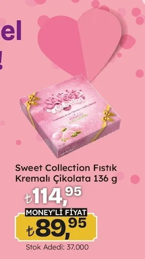 Sweet Collection Fıstık Kremalı Çikolata 136 G