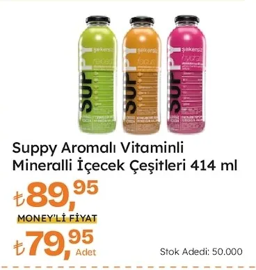 Suppy Aromalı Vitaminli Mineralli İçecek Çeşitleri 414 Ml