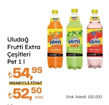 Uludağ Frutti Extra Çeşitleri Pet 1 L
