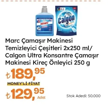 Marc Çamaşır Makinesi Temizleyici Çeşitleri 2X250 Ml/ Calgon Ultra Konsantre Çamaşır Makinesi Kireç Önleyici 250 G