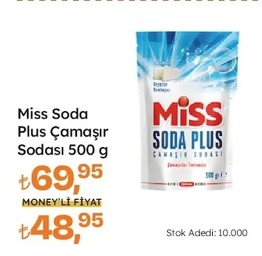 Miss Soda Plus Çamaşır Sodası 500 G