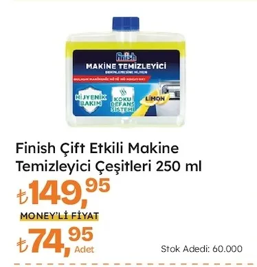 Finish Çift Etkili Makine Temizleyici Çeşitleri 250 Ml