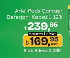 Ariel Pods Çamaşır Deterjanı Kapsülü 12'Li