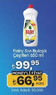 Fairy Sıvı Bulaşık Çeşitleri 650 Ml