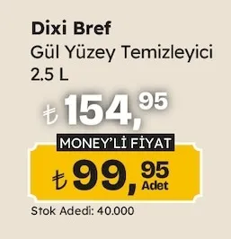 Dixi Bref Gül Yüzey Temizleyici 2.5 L
