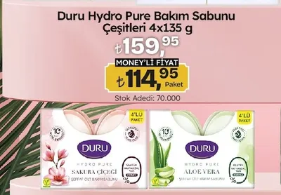 Duru Hydro Pure Bakım Sabunu Çeşitleri 4X135 G