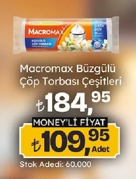 Macromax Büzgülü Çöp Torbası Çeşitleri