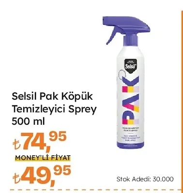 Selsil Pak Köpük Temizleyici Sprey 500 Ml