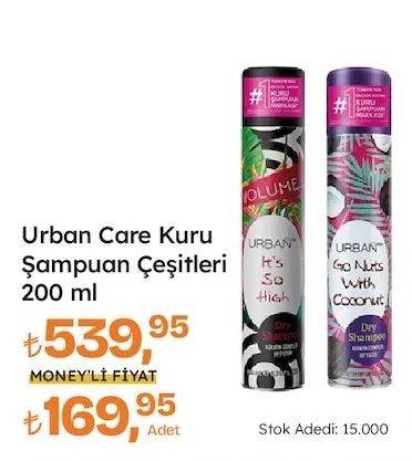 Urban Care Kuru Şampuan Çeşitleri 200 Ml