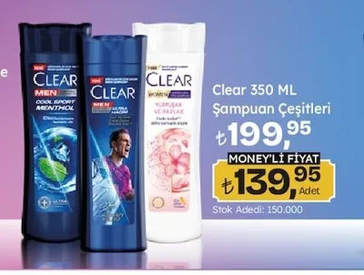 Clear 350 Ml Şampuan Çeşitleri
