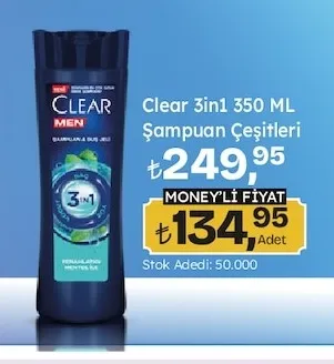 Clear 3In1 350 Ml Şampuan Çeşitleri