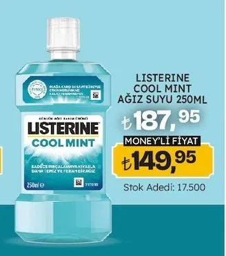 Listerine Cool Mint Ağiz Suyu 250Ml