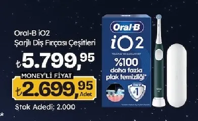 Oral-B Io2 Şarjlı Diş Fırçası Çeşitleri