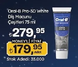 Oral-B Pro-3D White Diş Macunu Çeşitleri 75 Ml