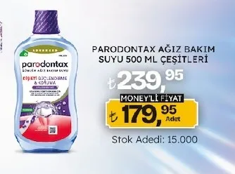 Parodontax Ağız Bakım Suyu 500 Ml Çeşitleri
